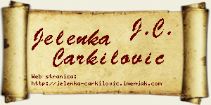Jelenka Čarkilović vizit kartica